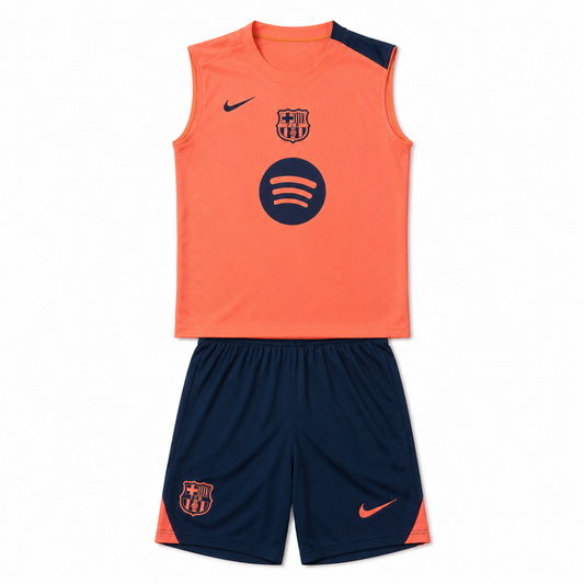Conjunto Sem Mangas Barcelona – Laranja – imagem 1