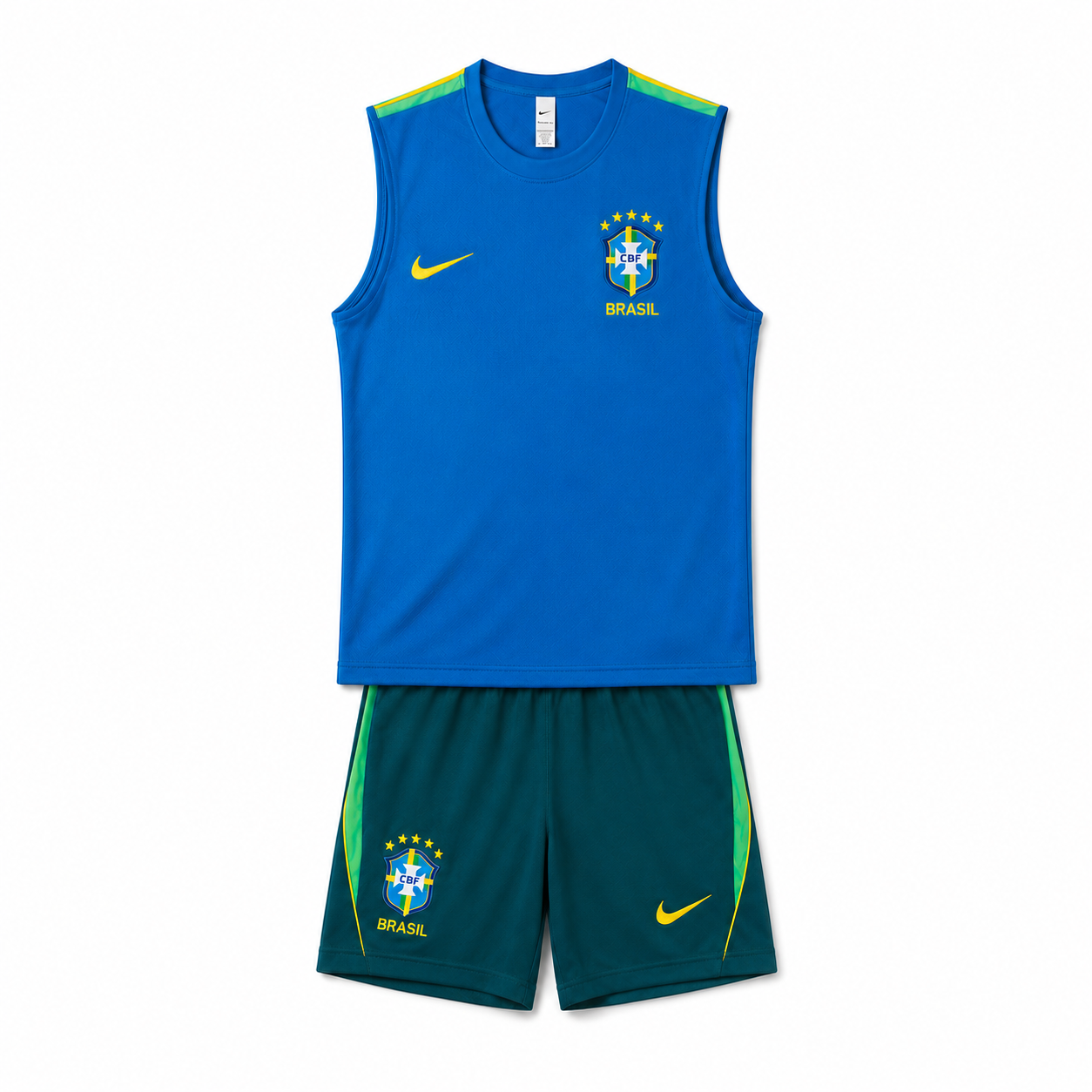 Conjunto Sem Mangas Brasil – Azul – imagem 1