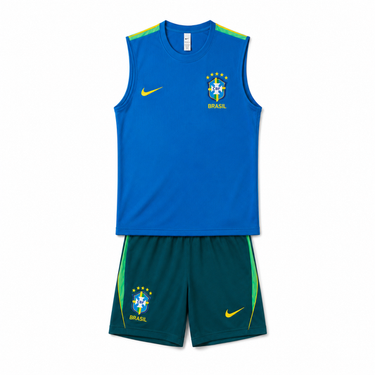 Conjunto Sem Mangas Brasil – Azul – imagem 1