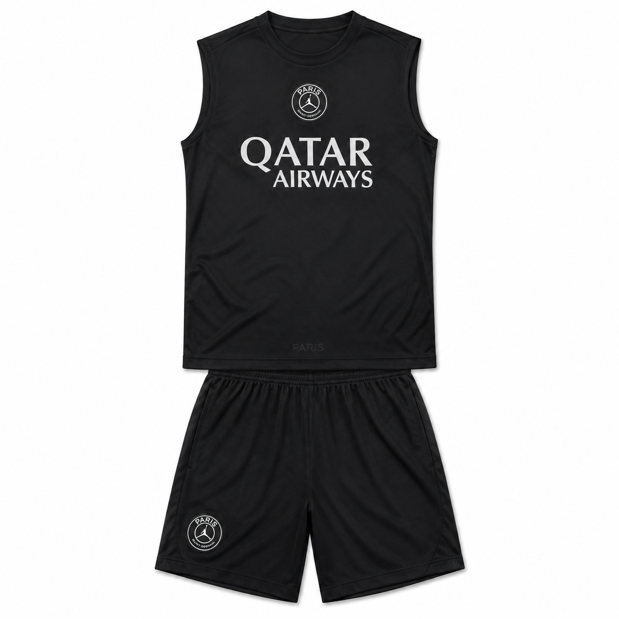 Conjunto Sem Mangas PSG – Preto – imagem 1