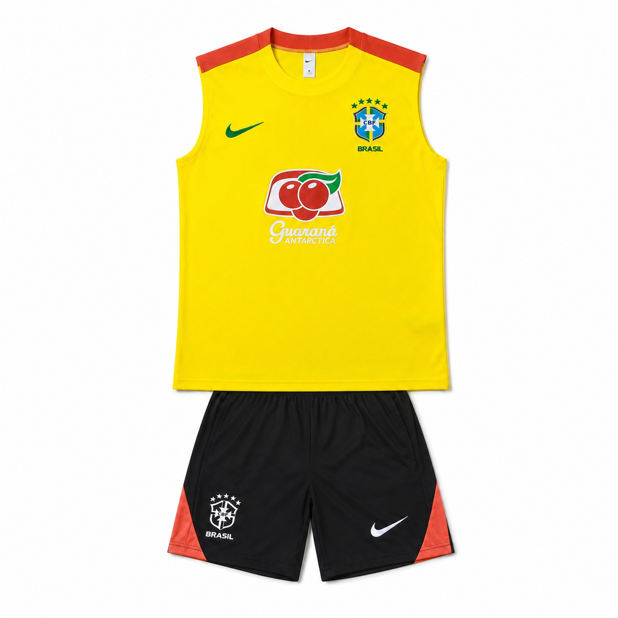 Conjunto Sem Mangas Brasil – Amarelo – imagem 1