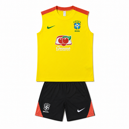 Conjunto Sem Mangas Brasil – Amarelo – imagem 1