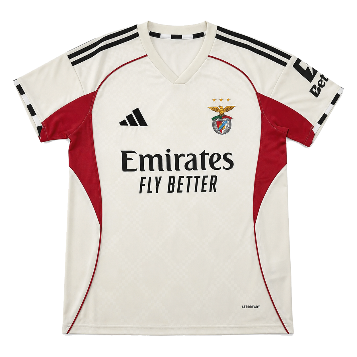 Camisola Alternativa Bege Benfica 25/26
